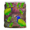 Beautiful Blue Headed Parrot Print Bedding Set-Free Shipping