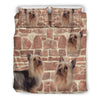 Australian Silky Terrier Print Bedding Set- Free Shipping
