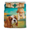 Lovely Cavalier King Charles Spaniel Dog Print Bedding Sets-Free Shipping