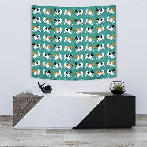 Toy Fox Terrier Dog Pattern Print Tapestry-Free Shipping