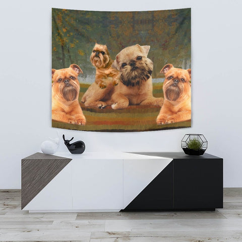 Brussels Griffon Print Tapestry-Free Shipping