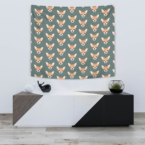 Lovely Chihuahua Dog Pattern Print Tapestry-Free Shipping