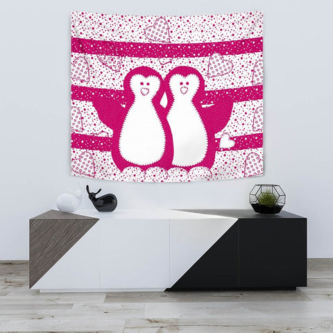 Cute Penguin Bird Print Tapestry-Free Shipping