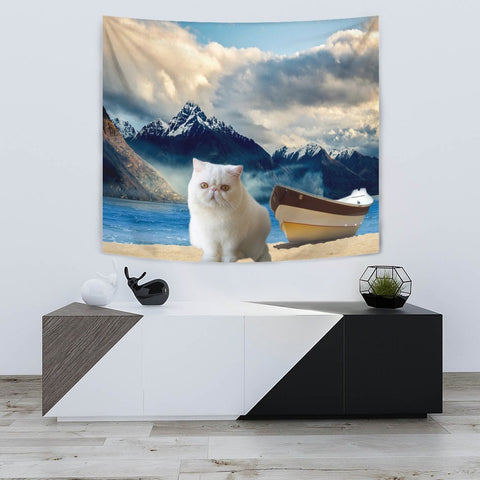 Exotic Shorthair Cat Print Tapestry-Free Shipping