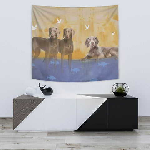 Amazing Weimaraner Dog Print Tapestry-Free Shipping