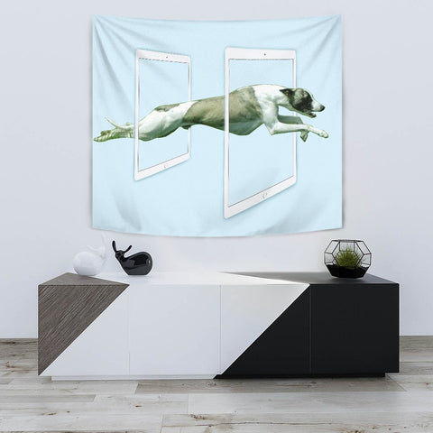 Whippet Dog Print Tapestry-Free Shipping