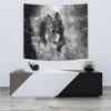 German Shepherd Black And White Tapestry-Free Shipping