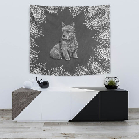 Cute Norwich Terrier Print Tapestry-Free Shipping
