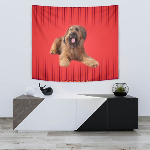 Briard Dog Print Tapestry-Free Shipping