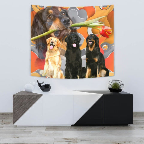 Cute Hovawart Dogs Print Tapestry-Free Shipping