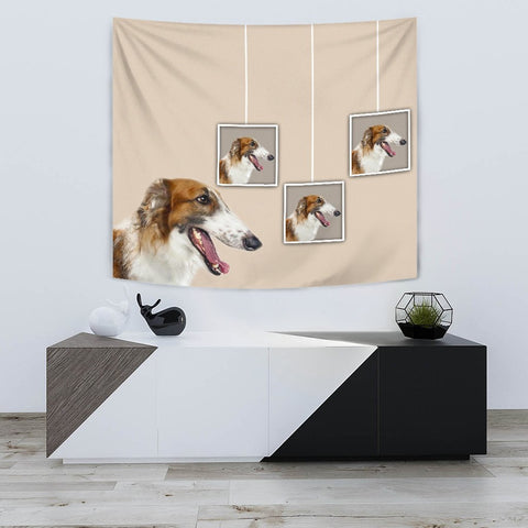 Borzoi Dog Print Tapestry-Free Shipping