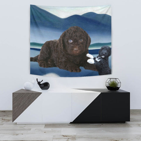 Cute Barbet Dog Print Tapestry-Free Shipping