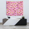 Pink Daisy Flower Print Tapestry-Free Shipping