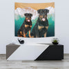 Rottweiler On Beach Print Tapestry-Free Shipping