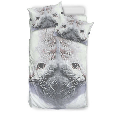 Turkish Angora Cat Print Bedding Set-Free Shipping