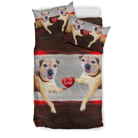 Border Terrier Dog Print Bedding Set-Free Shipping
