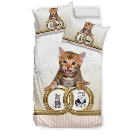 Cute Bengal Cat Print Bedding Set-Free Shipping