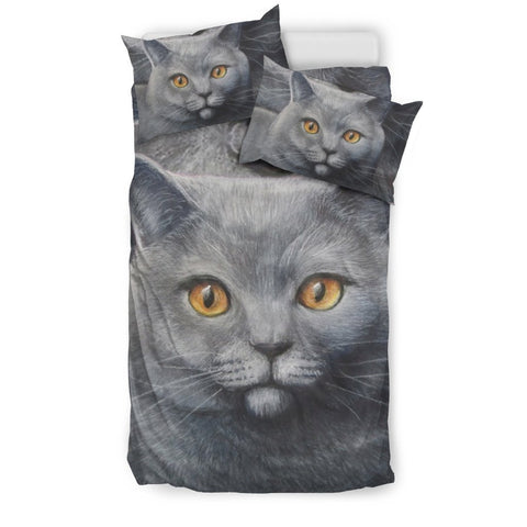Russian Blue Cat Print Bedding Set-Free Shipping