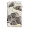 Irish Wolfhound Dog Floral Print Bedding Sets-Free Shipping