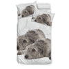 Cute Irish Wolfhound Dog Floral Print Bedding Sets-Free Shipping