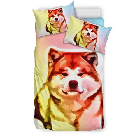 Amazing Colorful Akita Dog Print Bedding Sets-Free Shipping