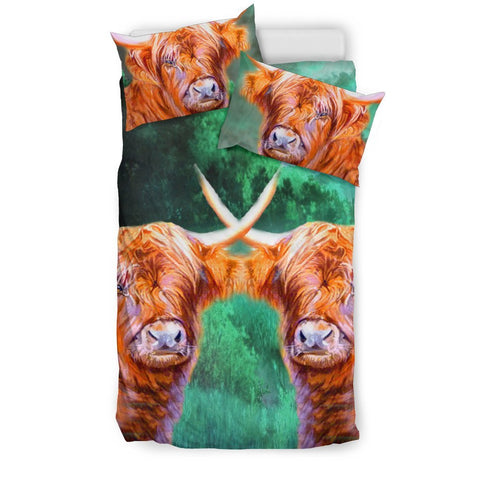 Highland Cattle (Cow) Art Print Bedding Set-Free Shipping