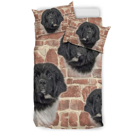 Newfoundland Dog Print Bedding Set- Free Shipping