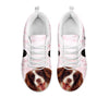English Springer Spaniel Pink Print Sneakers For Women- Free Shipping-For 24 Hours Only