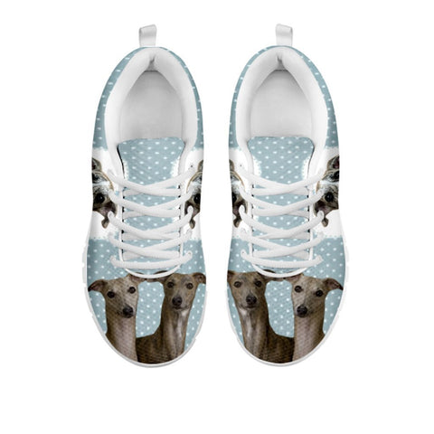 Amazing Whippet With Hearts Print Running Shoes For Women-Free Shipping-For 24 Hours Only