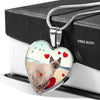 Cute Tonkinese Cat Print Heart Pendant Luxury Necklace-Free Shipping