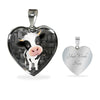 Cow Print Heart Pendant Luxury Necklace-Free Shipping