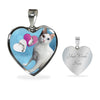 Japanese Bobtail Cat Heart Pendant Luxury Necklace-Free Shipping
