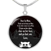 Cute Cat Print Circle Pendant Luxury Necklace-Free Shipping