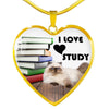 Himalayan Cat Heart Pendant Luxury Necklace-Free Shipping