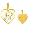 Bracco Italiano Dog Print Heart Pendant Luxury Necklace-Free Shipping