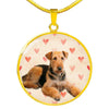 Airedale Terrier Print Luxury Necklace -Free Shipping