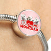 West Highland White Terrier (Westie) Family Print Circle  Charm Steel Bracelet-Free Shipping