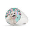 Poodle Dog Print Signet Ring-Free Shipping