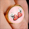 West Highland White Terrier (Westie) Print Signet Ring-Free Shipping