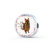 Amazing Australian Terrier Print Circle Charm Steel Bracelet-Free Shipping