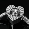 Beagle Dog Print Heart Charm Steel Bracelet-Free Shipping