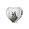 Cane Corso Print Heart Charm Steel Bracelet-Free Shipping