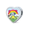 Cute Cow Print Heart Charm Steel Bracelet-Free Shipping