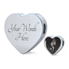 Amazing Great Dane Dog Print Heart Charm Steel Bracelet-Free Shipping