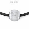 Unicorn Print Circle Charm Leather Bracelet-Free Shipping