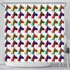 Great Dane Multicolor Art Print Shower Curtains-Free Shipping