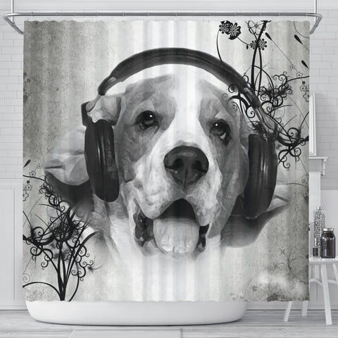 Lovely Beagle Print Shower Curtains-Free Shipping