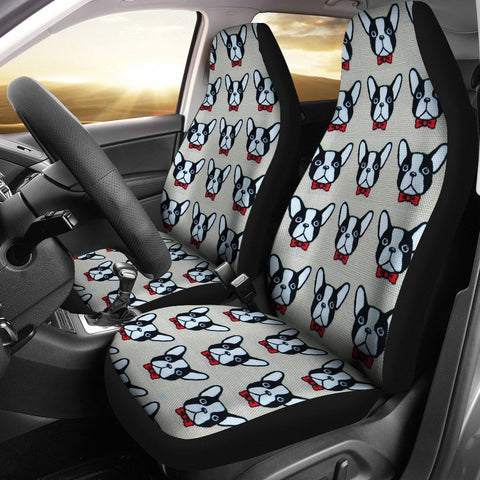 French Bulldog Pattern Print Car Seat Covers-Free Shipping