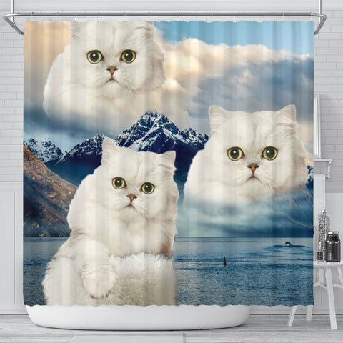 Lovely Persian Cat Shower Curtains-Free Shipping
