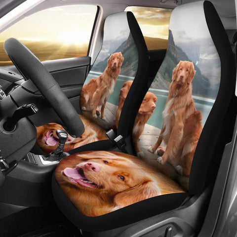 Nova Scotia Duck Tolling Retriever Dog Print Car Seat Covers-Free Shipping